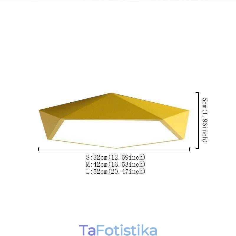 Φωτιστικό οροφής με μοντέρνο Flush Mount Diamond Design Εξαιρετικά λεπτό φωτιστικό σπιτιού