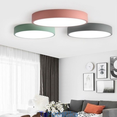 Μοντέρνο Flush Mount στρογγυλό φωτιστικό οροφής Εξαιρετικά λεπτό φωτιστικό σπιτιού Μοντέρνο Flush Mount στρογγυλό φωτιστικό οροφής Εξαιρετικά λεπτό φωτιστικό σπιτιού