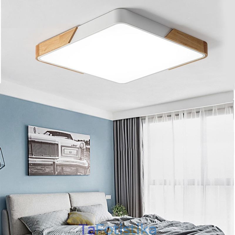 Φωτιστικό οροφής Ξύλινου πλαισίου Simple Flush Mount Φωτιστικό Dinging Super Thin Design