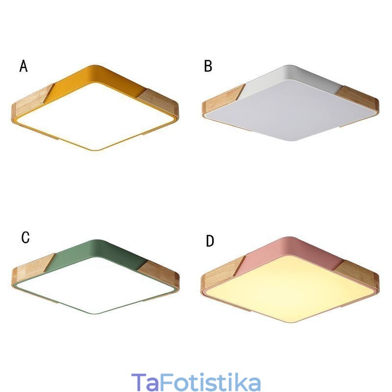 Φωτιστικό οροφής Ξύλινου πλαισίου Simple Flush Mount Φωτιστικό Dinging Super Thin Design