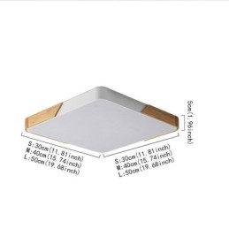 Φωτιστικό οροφής Ξύλινου πλαισίου Simple Flush Mount Φωτιστικό Dinging Super Thin Design