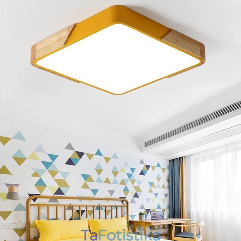 Φωτιστικό οροφής Ξύλινου πλαισίου Simple Flush Mount Φωτιστικό Dinging Super Thin Design