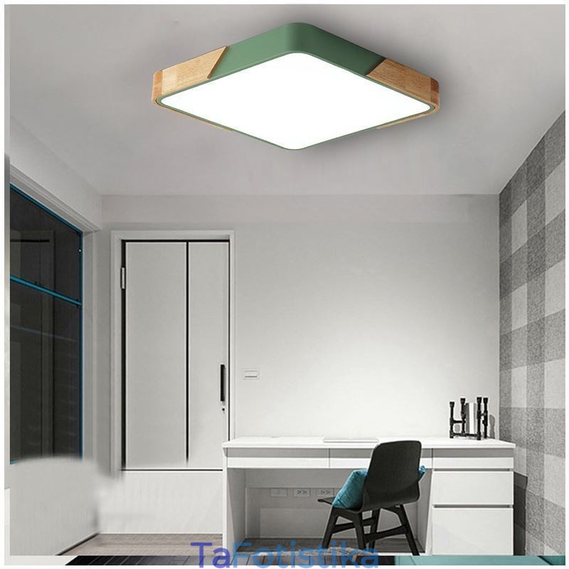 Φωτιστικό οροφής Ξύλινου πλαισίου Simple Flush Mount Φωτιστικό Dinging Super Thin Design