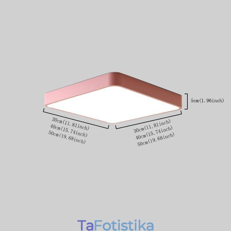 Simlpe Flush Mount Thin Square Light Φωτιστικό οροφής εξοικονόμησης ενέργειας