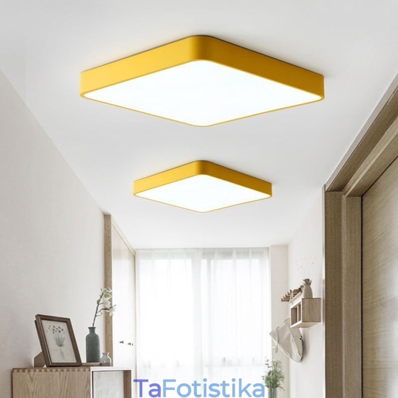 Simlpe Flush Mount Thin Square Light Φωτιστικό οροφής εξοικονόμησης ενέργειας