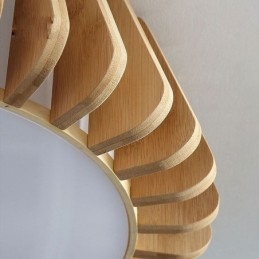 Δημιουργικός φωτισμός οροφής από μπαμπού Nordic Round Flush Mount