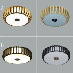 Φωτισμός οροφής Rural Bamboo Flush Mount Pumpkin Shape
