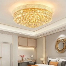 European Flush Mount Light Πολυτελές κρυστάλλινο φωτιστικό οροφής