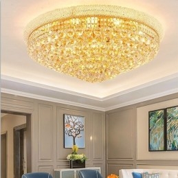 European Flush Mount Light Πολυτελές κρυστάλλινο φωτιστικό οροφής