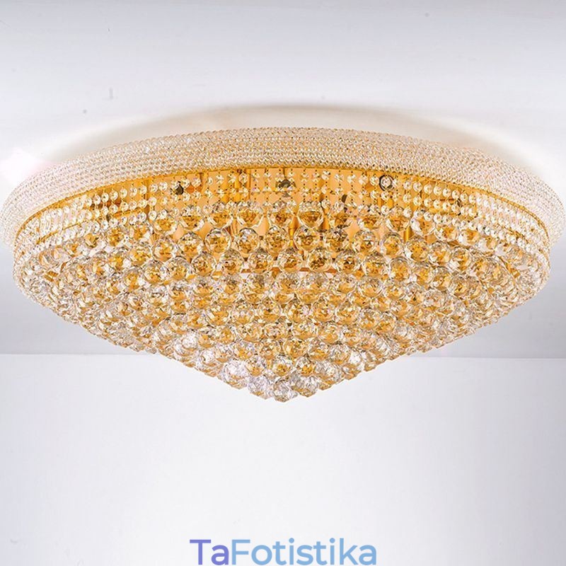 European Flush Mount Light Πολυτελές κρυστάλλινο φωτιστικό οροφής