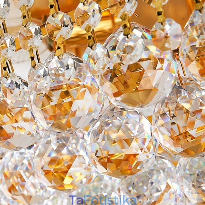 European Flush Mount Light Πολυτελές κρυστάλλινο φωτιστικό οροφής