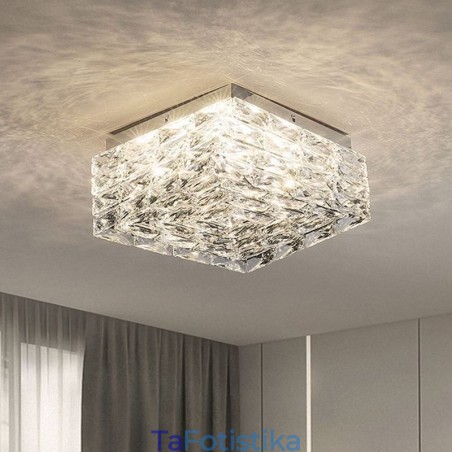 Κρυστάλλινο φωτιστικό οροφής Flush Mount Three Color Dimmable Κρυστάλλινο φωτιστικό οροφής Flush Mount Three Color Dimmable