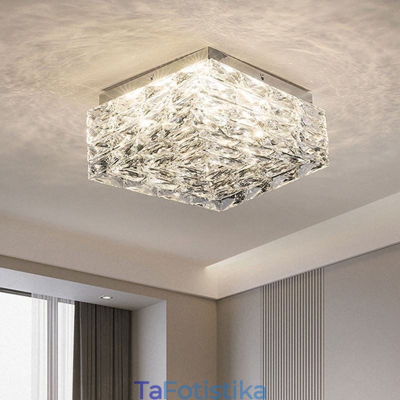 Κρυστάλλινο φωτιστικό οροφής Flush Mount Three Color Dimmable