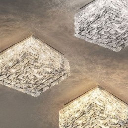 Κρυστάλλινο φωτιστικό οροφής Flush Mount Three Color Dimmable
