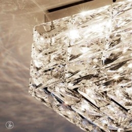 Κρυστάλλινο φωτιστικό οροφής Flush Mount Three Color Dimmable