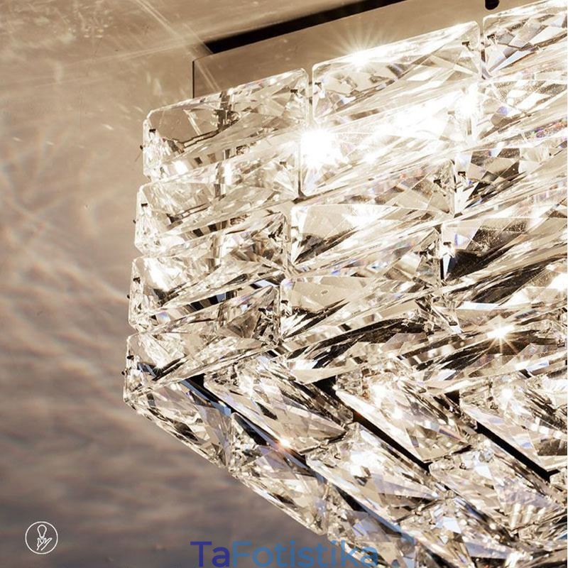 Κρυστάλλινο φωτιστικό οροφής Flush Mount Three Color Dimmable