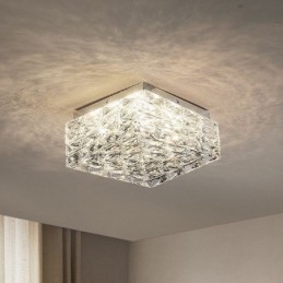 Κρυστάλλινο φωτιστικό οροφής Flush Mount Three Color Dimmable