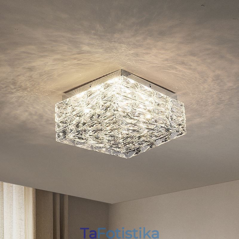 Κρυστάλλινο φωτιστικό οροφής Flush Mount Three Color Dimmable