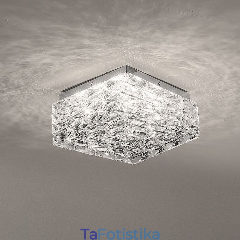 Κρυστάλλινο φωτιστικό οροφής Flush Mount Three Color Dimmable