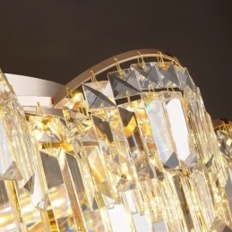 Crystal Flush Mount Πολυτελές στρογγυλό κρυστάλλινο διακοσμητικό φωτιστικό οροφής