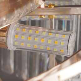 Crystal Flush Mount Πολυτελές στρογγυλό κρυστάλλινο διακοσμητικό φωτιστικό οροφής