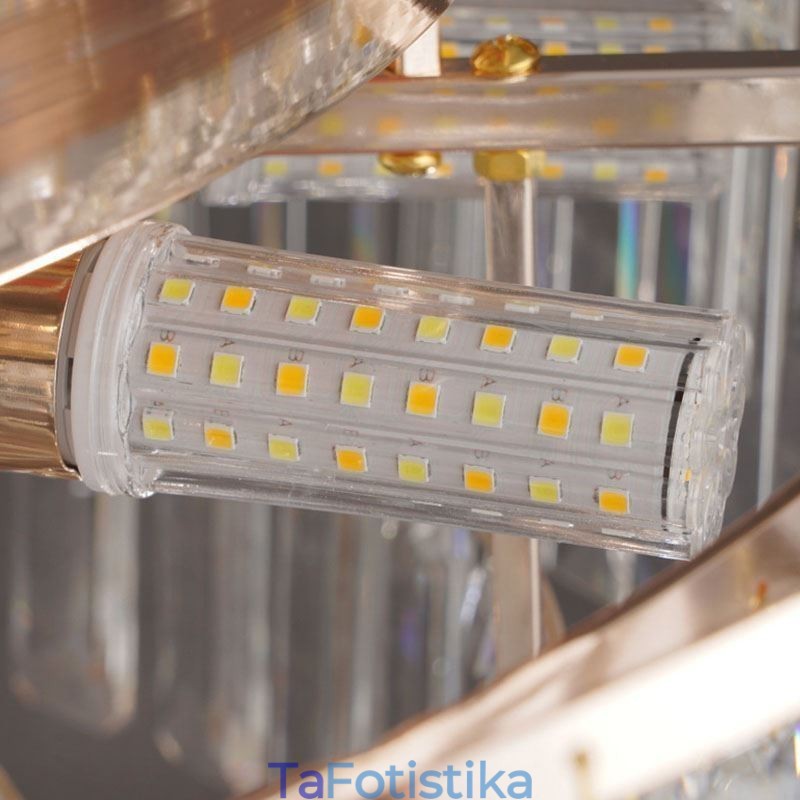 Crystal Flush Mount Πολυτελές στρογγυλό κρυστάλλινο διακοσμητικό φωτιστικό οροφής