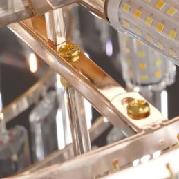 Crystal Flush Mount Πολυτελές στρογγυλό κρυστάλλινο διακοσμητικό φωτιστικό οροφής