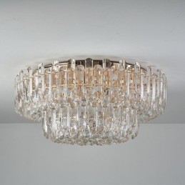 Luxury Crystal Flush Mount στρογγυλό κρύσταλλο διακοσμητικό φωτιστικό οροφής