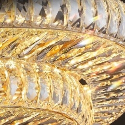 Crystal Flush Mount Στρογγυλό κρύσταλλο διακοσμητικό φωτιστικό οροφής