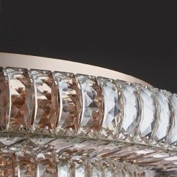 Crystal Flush Mount Στρογγυλό κρύσταλλο διακοσμητικό φωτιστικό οροφής
