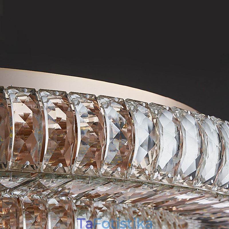 Crystal Flush Mount Στρογγυλό κρύσταλλο διακοσμητικό φωτιστικό οροφής