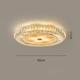 Crystal Flush Mount Στρογγυλό κρύσταλλο διακοσμητικό φωτιστικό οροφής