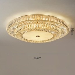 Crystal Flush Mount Στρογγυλό κρύσταλλο διακοσμητικό φωτιστικό οροφής