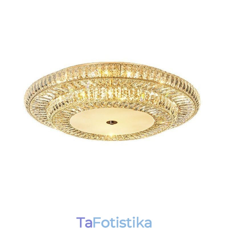 Crystal Flush Mount Στρογγυλό κρύσταλλο διακοσμητικό φωτιστικό οροφής