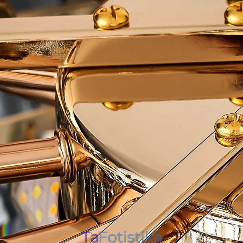 Crystal Flush Mount Στρογγυλό Κρυστάλλινο Διακοσμητικό Φωτιστικό Οροφής Αμπαζούρ με κρύσταλλο κέλυφος