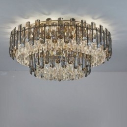 Crystal Flush Mount Simple Μοντέρνο Φωτιστικό Τραπεζαρίας Στρογγυλό Φωτιστικό Οροφής