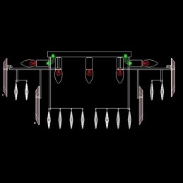 Crystal Flush Mount Simple Μοντέρνο Φωτιστικό Τραπεζαρίας Στρογγυλό Φωτιστικό Οροφής