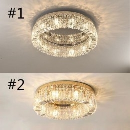 Μοντέρνο Κομψό Φωτιστικό Οροφής Flush Mount Κρυστάλλινο Φωτιστικό Οροφής