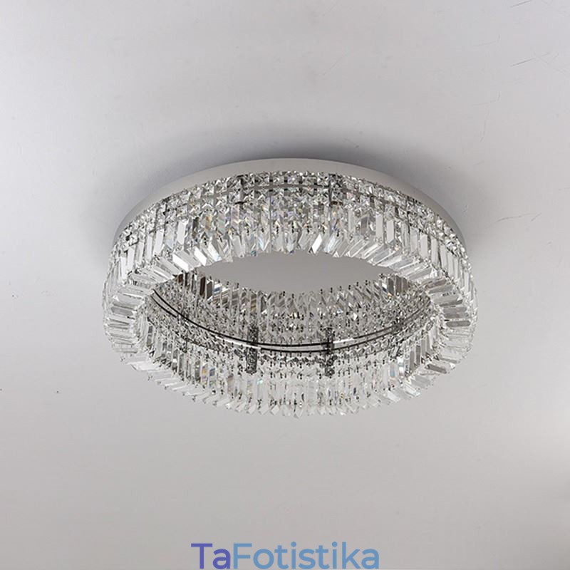 Μοντέρνο Κομψό Φωτιστικό Οροφής Flush Mount Κρυστάλλινο Φωτιστικό Οροφής
