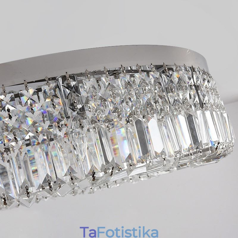 Μοντέρνο Κομψό Φωτιστικό Οροφής Flush Mount Κρυστάλλινο Φωτιστικό Οροφής
