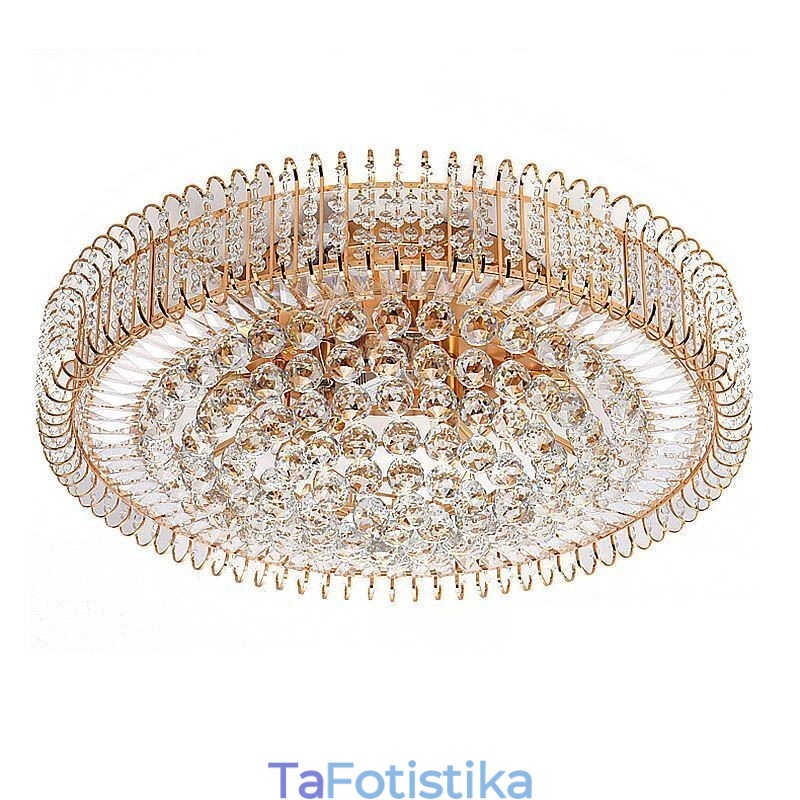 Στρογγυλό κρυστάλλινο φωτιστικό οροφής Flush Mount European Style