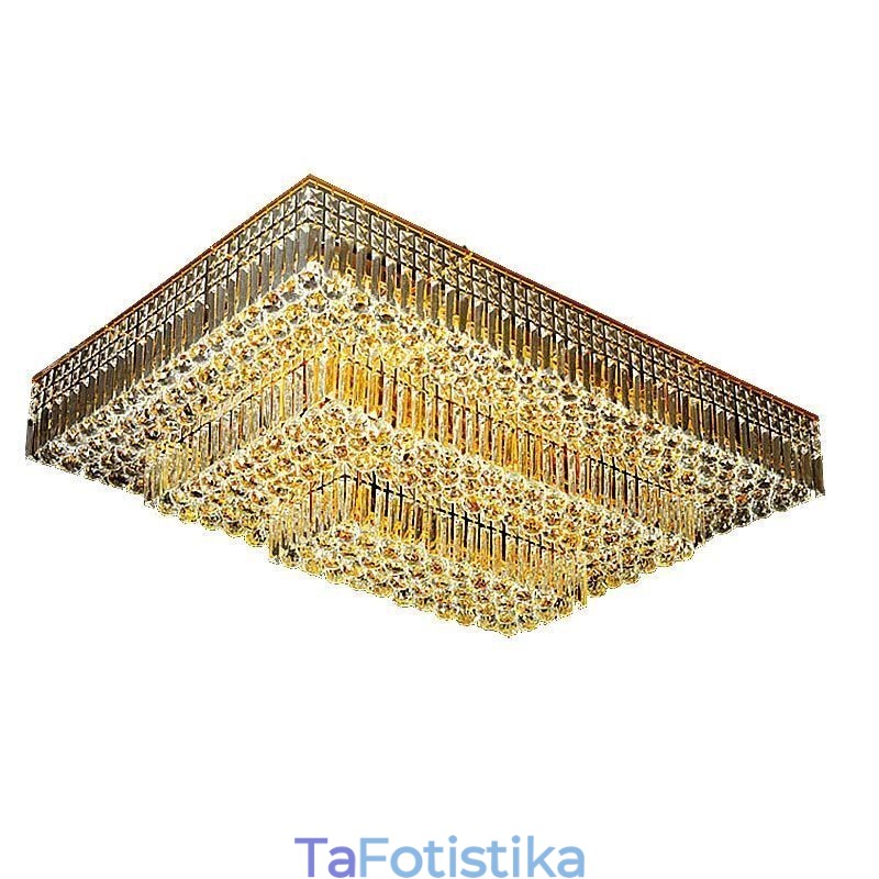 Μοντέρνος Flush Mount Three Tiers Crystal Chandelier