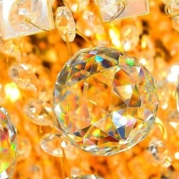 Μοντέρνος Flush Mount Three Tiers Crystal Chandelier