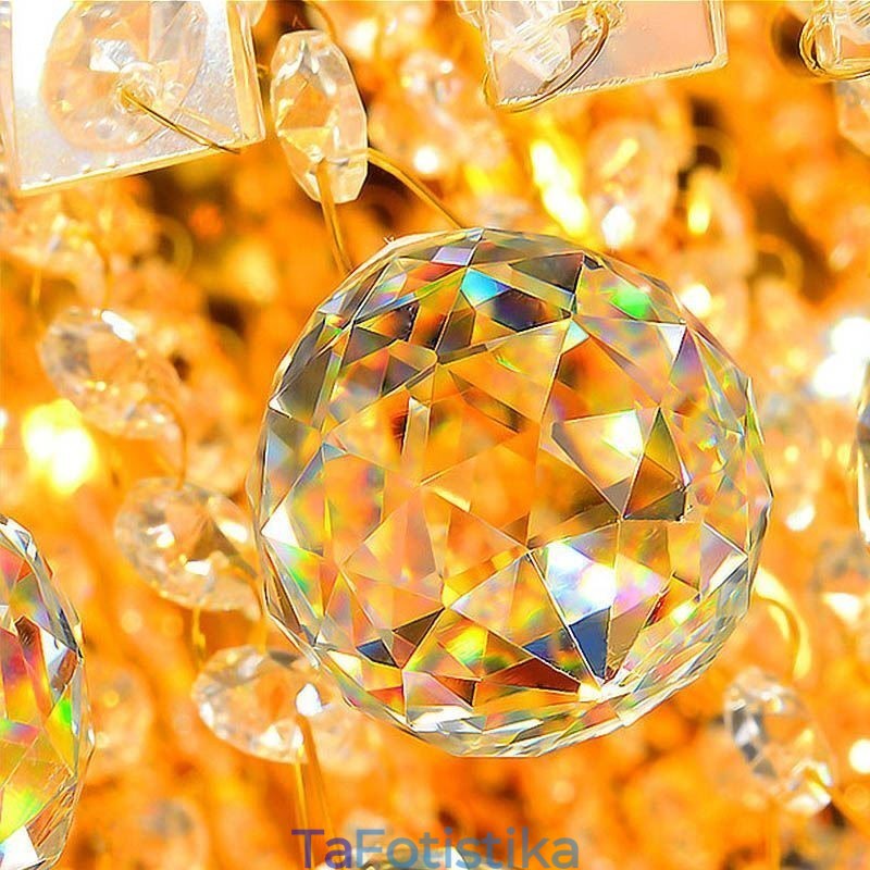 Μοντέρνος Flush Mount Three Tiers Crystal Chandelier