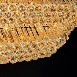Μοντέρνος Flush Mount Three Tiers Crystal Chandelier