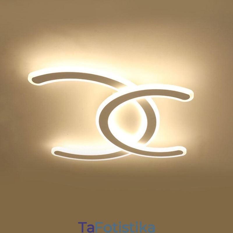 Ακρυλικό φωτιστικό οροφής με μοντέρνο Simple Flush Mount Letter C