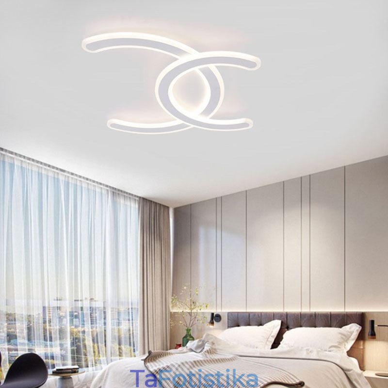 Ακρυλικό φωτιστικό οροφής με μοντέρνο Simple Flush Mount Letter C