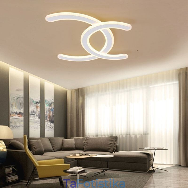 Ακρυλικό φωτιστικό οροφής με μοντέρνο Simple Flush Mount Letter C