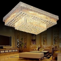 Κρυστάλλινος πολυέλαιος European Flush Mount Square