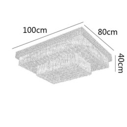 Κρυστάλλινος πολυέλαιος European Flush Mount Square